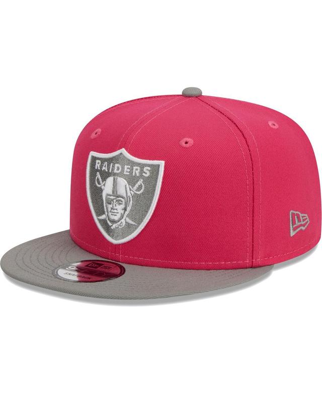 Mens New Era /Gray Las Vegas Raiders 2-Tone Color Pack 9FIFTY Snapback Hat Product Image