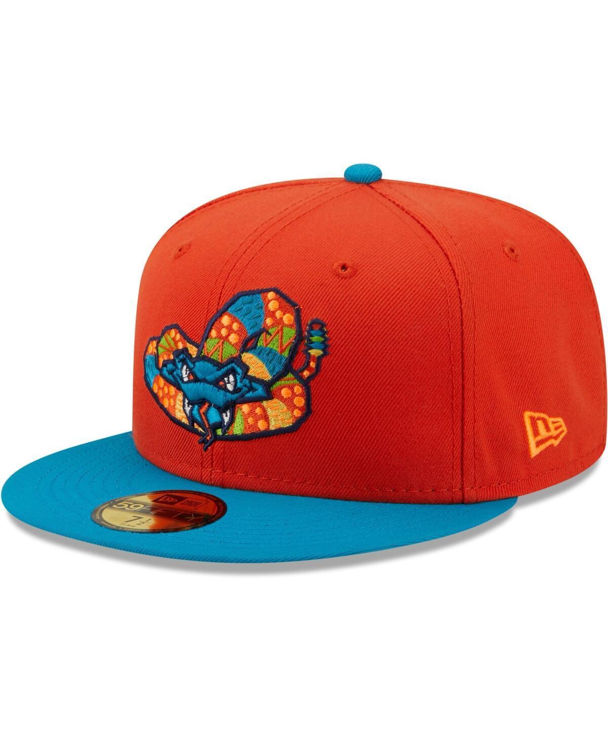 Mens New Era Orange Cascabeles de Wisconsin Copa De La Diversion 59FIFTY Fitted Hat - Orange Product Image