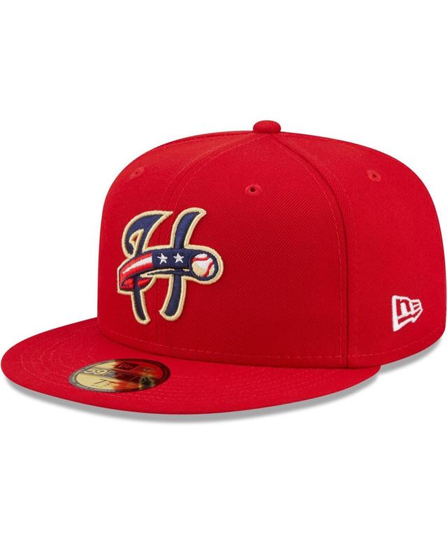 Mens Royal St. Louis Cardinals Logo White 59FIFTY Fitted Hat Product Image