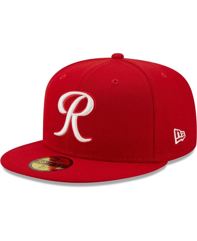 Mens New Era Red Tacoma Rainiers Authentic Collection 59FIFTY Fitted Hat Product Image