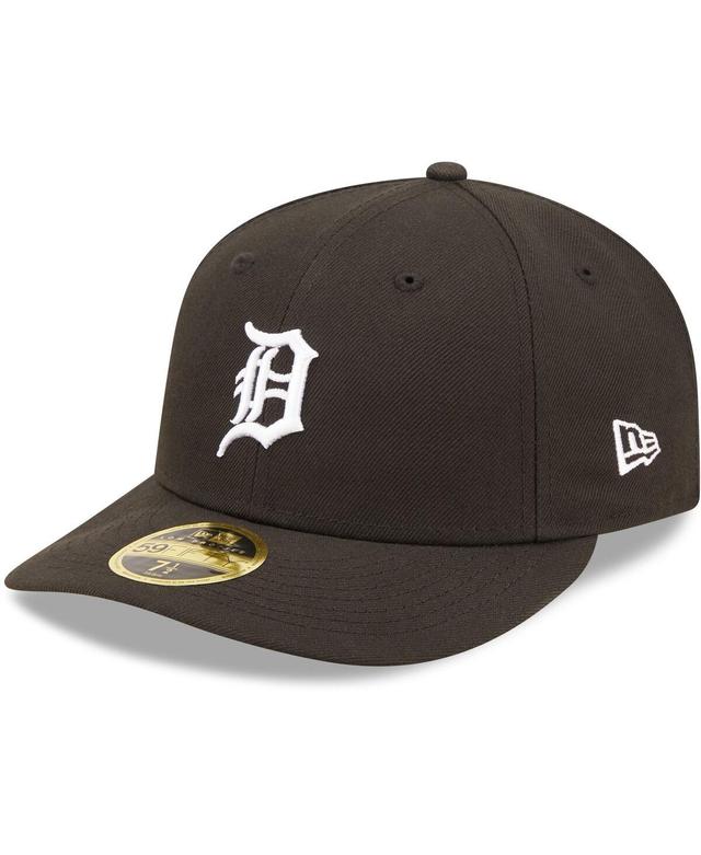 Mens New Era Pittsburgh Pirates Black and White Low Profile 59FIFTY Fitted Hat Product Image