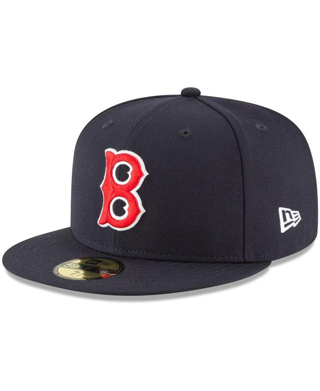 Mens New Era Boston Red Sox Cooperstown Collection Wool 59FIFTY Fitted Hat Blue Product Image