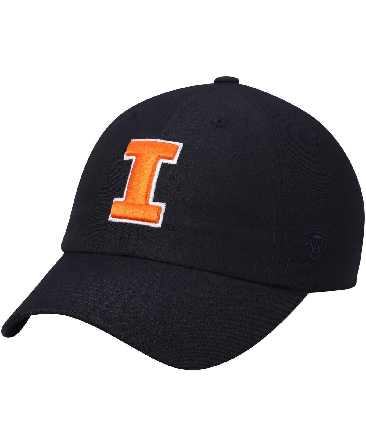 Mens Navy Illinois Fighting Illini Primary Logo Staple Adjustable Hat Product Image