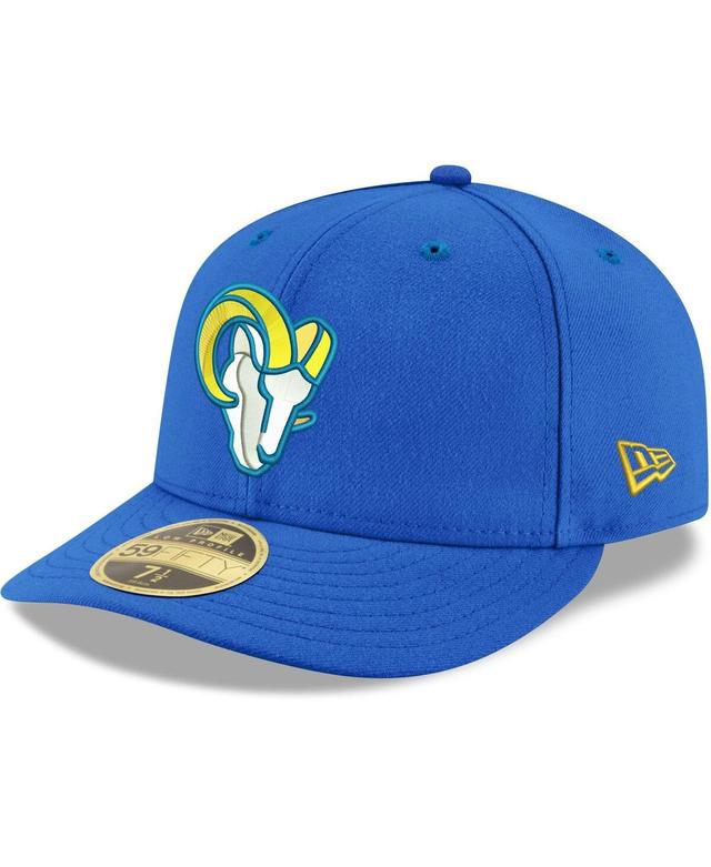 Mens New Era Royal Los Angeles Rams Omaha Low Profile 59FIFTY Fitted Team Hat Product Image