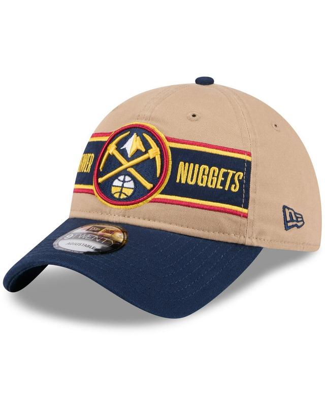 Mens New Era Tan/Navy Denver Nuggets 2024 NBA Draft 9TWENTY Adjustable Hat Product Image