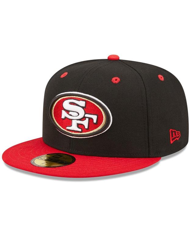 Mens New Era Black, San Francisco 49ers Flipside 2Tone 59FIFTY Fitted Hat Product Image