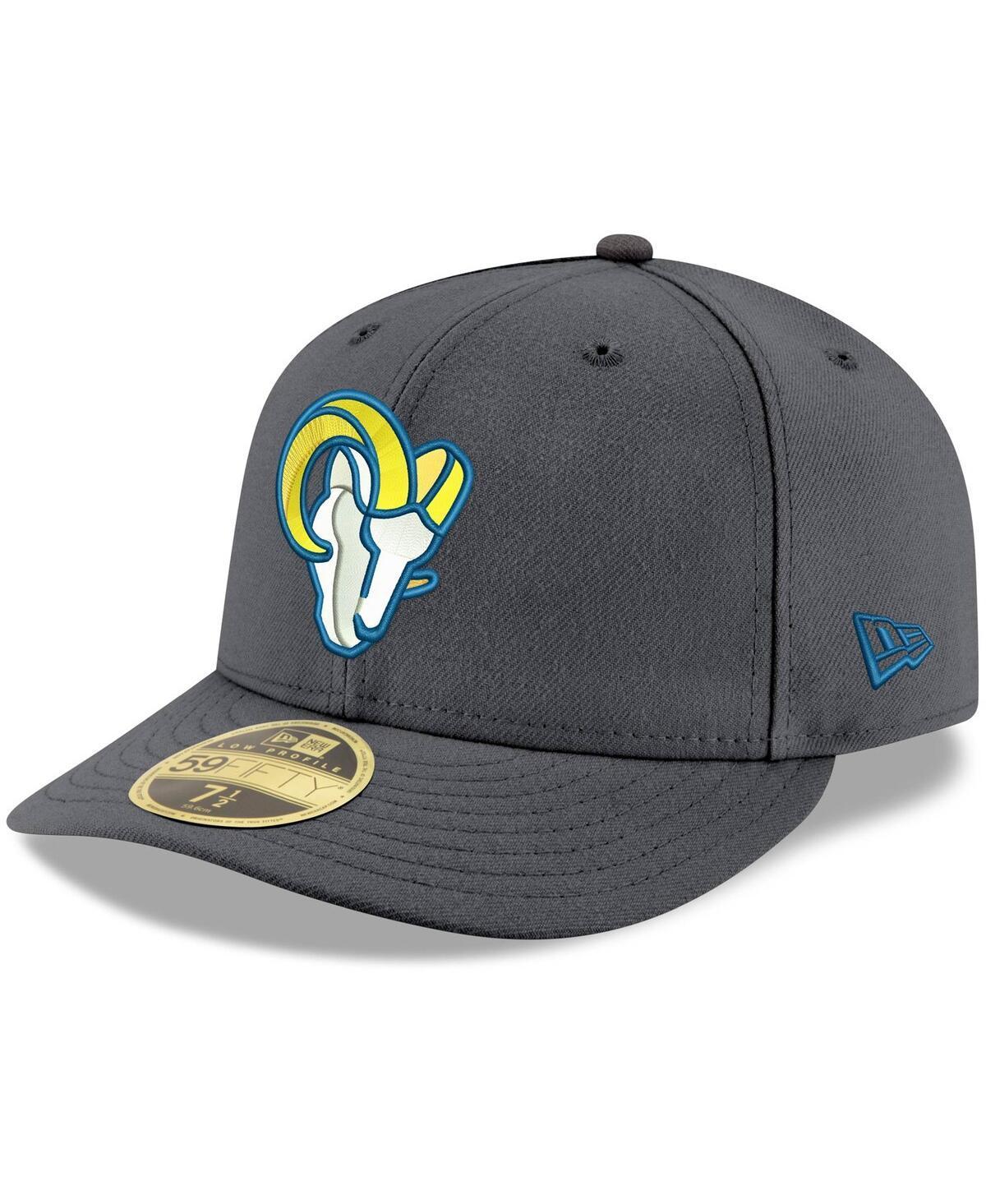 Men's New Era Graphite Los Angeles Rams Alternate Logo Storm II Low Profile 59FIFTY Fitted Hat Product Image