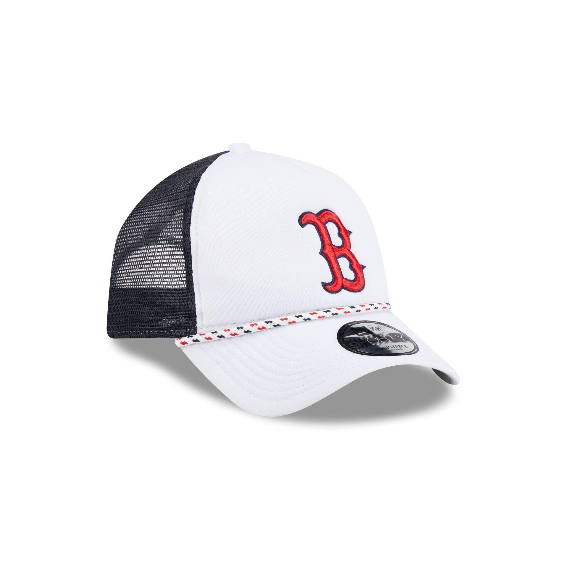 Boston Red Sox Court Sport 9FORTY A-Frame Trucker Hat Male Product Image