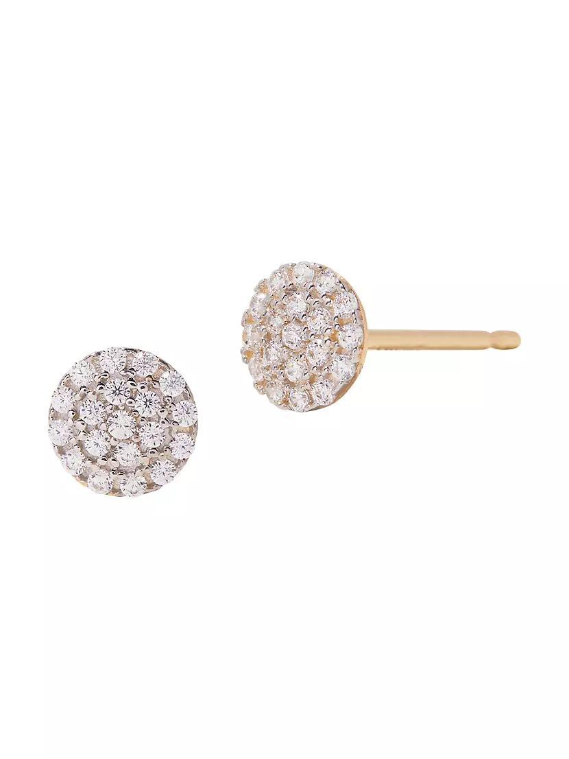 Marlow 14K Yellow Gold & 0.15 TCW Lab-Grown Diamond Stud Earrings Product Image