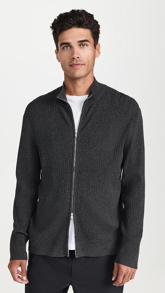 Theory Riland FZ Cable Sweater in Light Bilen | Shopbop Product Image