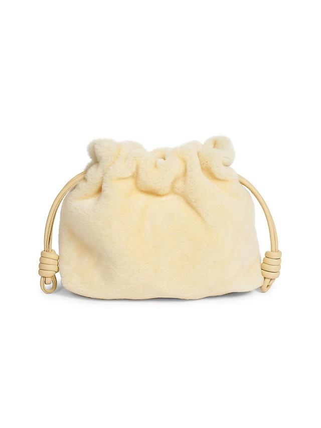 Womens Flamenco Shearling Clutch Product Image