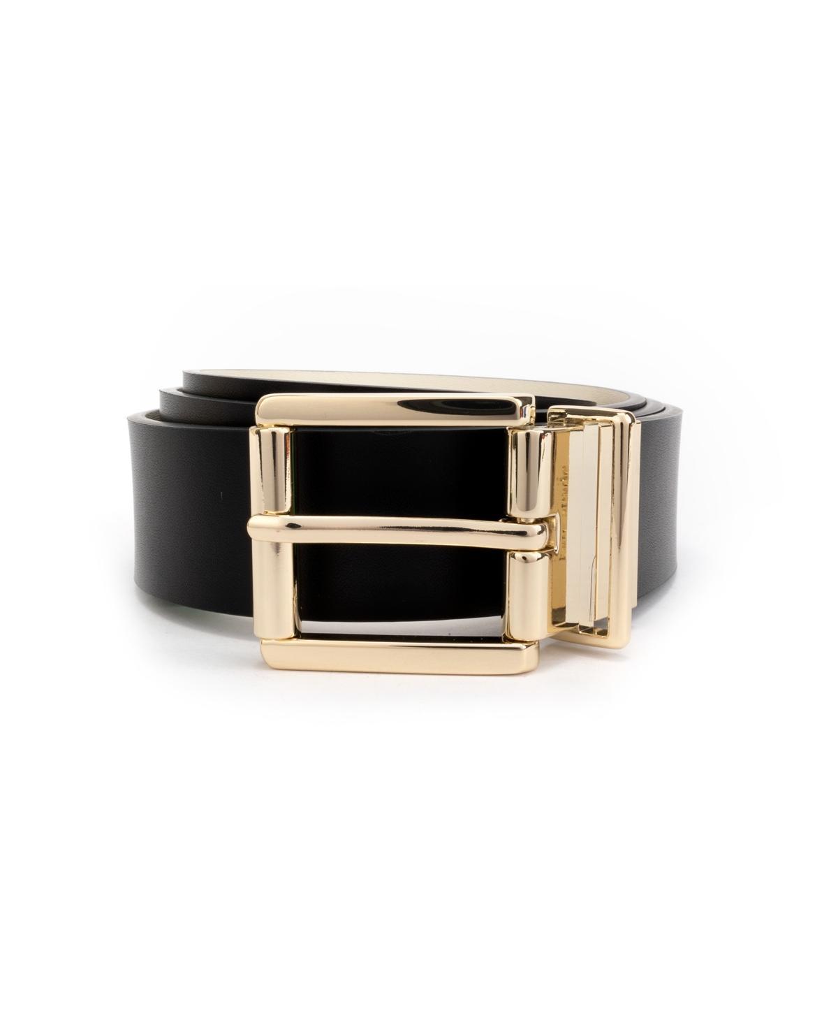 kate spade new york Womens 32mm Reversible Belt - Black, Gold- Leather, PU Product Image