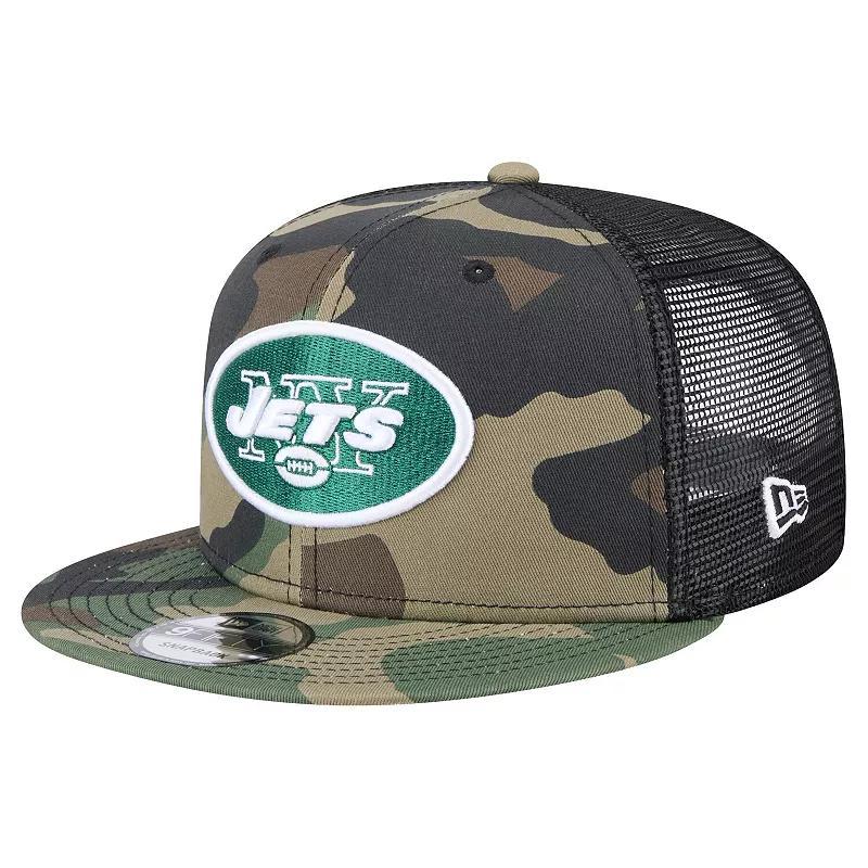 Mens New Era Camo New York Jets Main Trucker 9FIFTY Snapback Hat Product Image