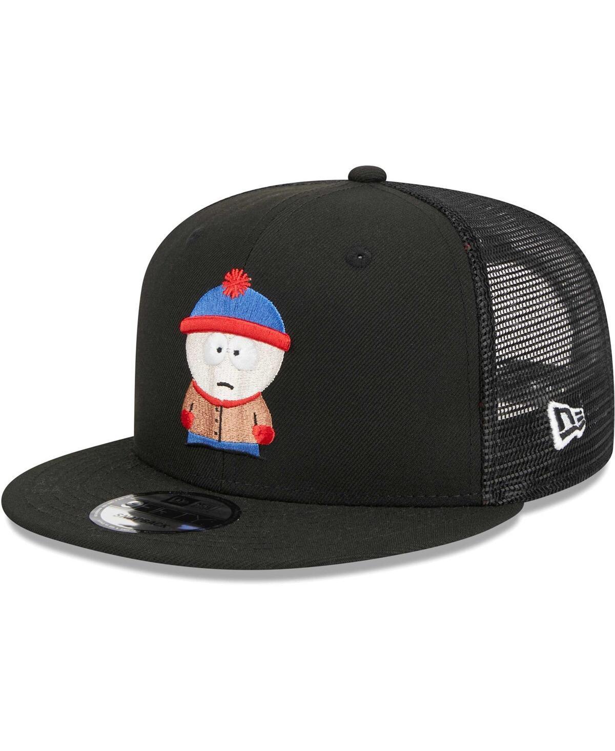 Mens New Era Black South Park Stan Trucker 9FIFTY Snapback Hat Product Image