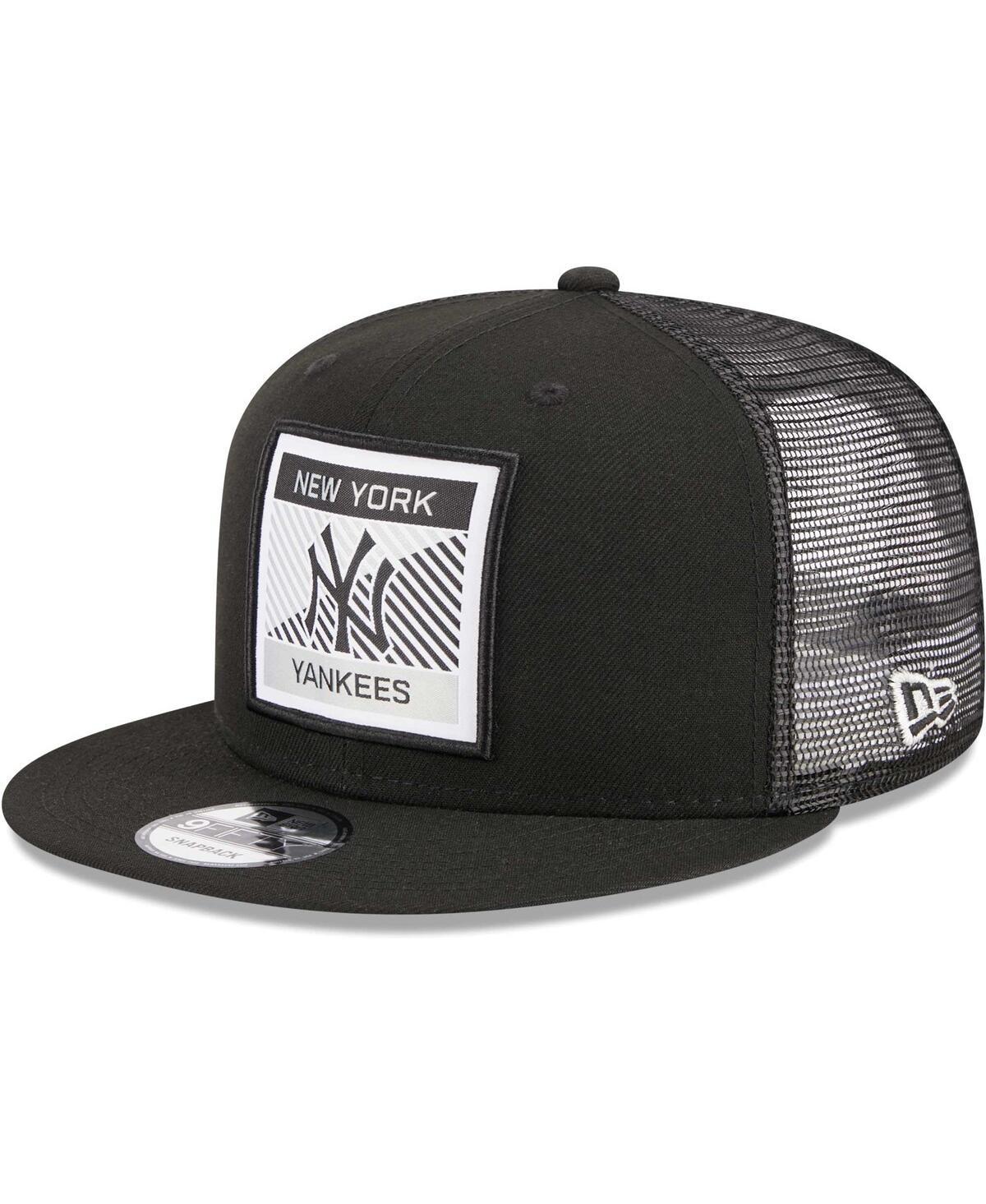 Mens New Era New York Yankees Scratch Squared Trucker 9FIFTY Snapback Hat Product Image