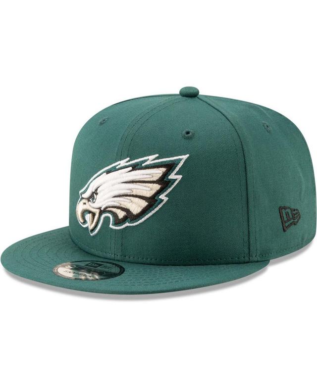 Men's New Era Midnight Green Philadelphia Eagles Basic 9FIFTY Adjustable Snapback Hat Product Image