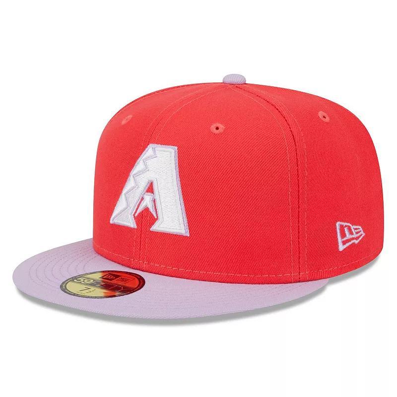 Mens New Era /Lavender Arizona Diamondbacks Spring Color Two-Tone 59FIFTY Fitted Hat Product Image