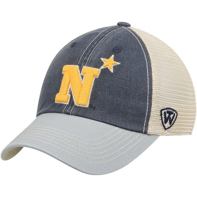 Mens Top of the World Navy/Tan Navy Midshipmen Offroad Trucker Hat Product Image