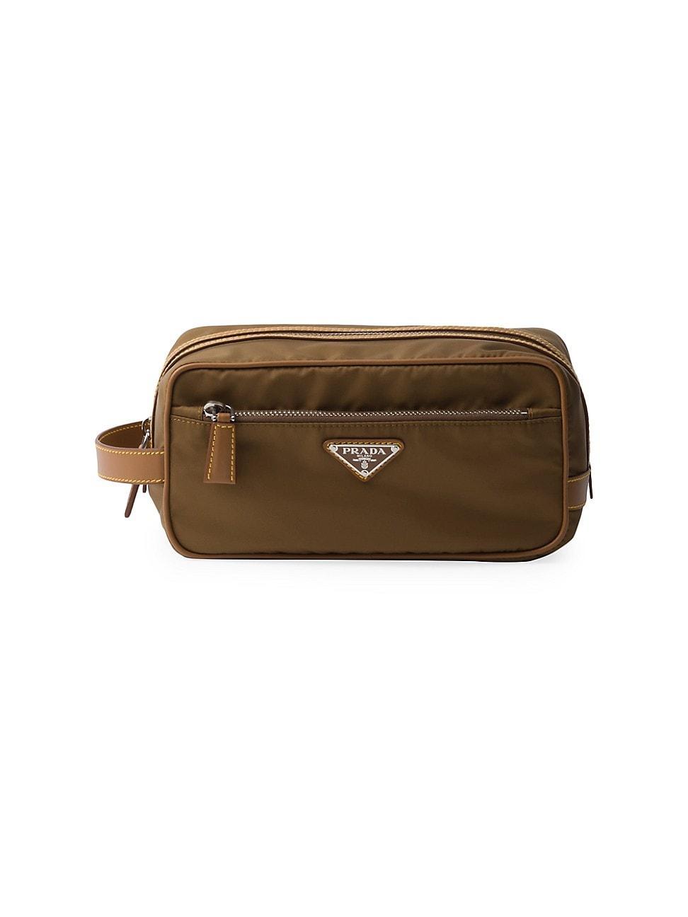 Mens Re-Nylon And Leather Pouch Product Image