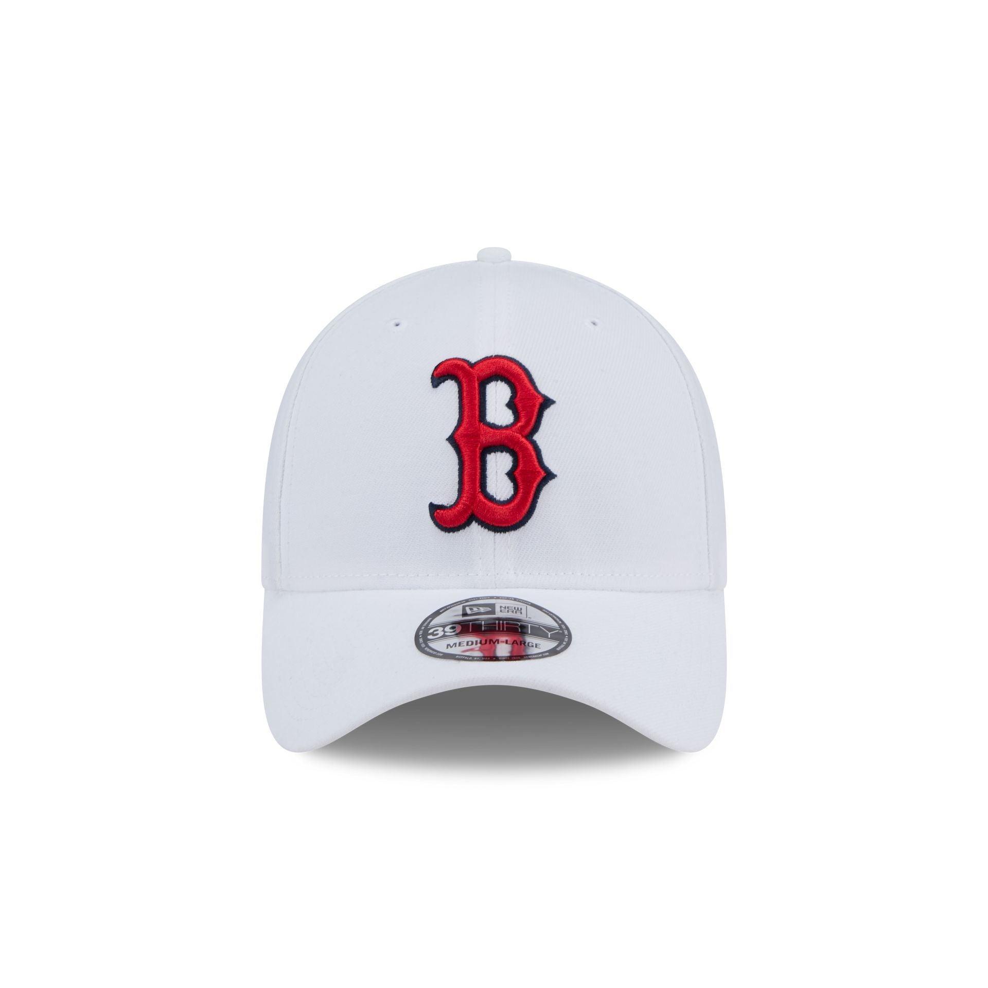 Boston Red Sox Optic White 39THIRTY Stretch Fit Hat Male Product Image