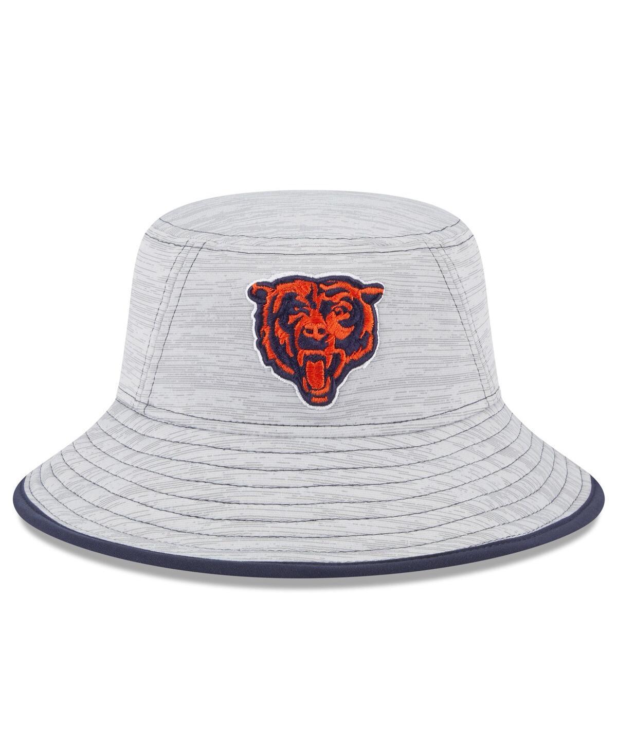 Mens New Era Gray Chicago Bears Game Bucket Hat Product Image