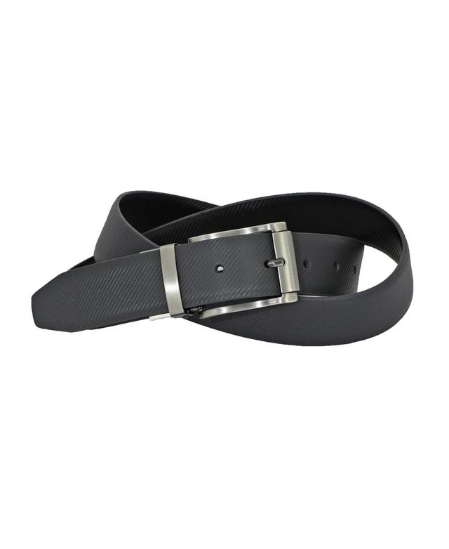 Duchamp London Mens Leather Reversible Dress Belt - Black Product Image