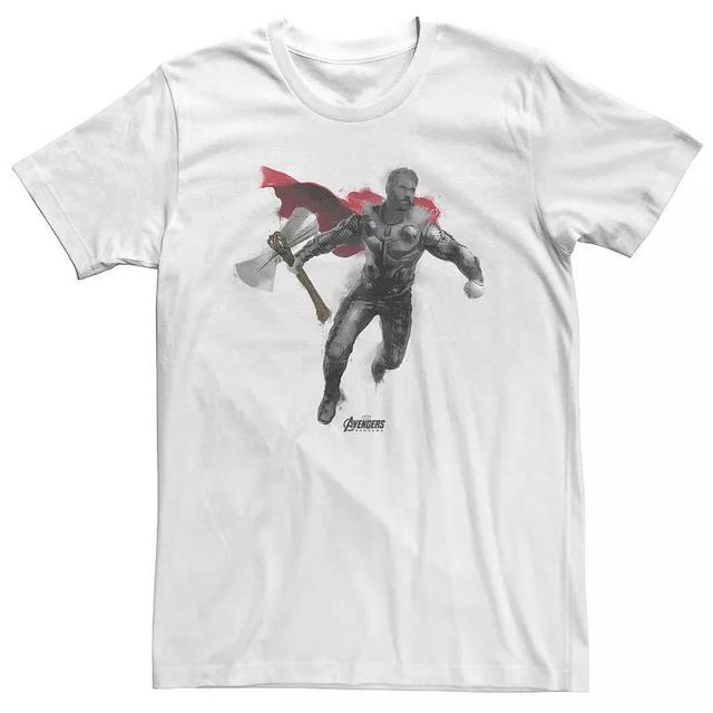 Big & Tall Marvel Avengers Endgame Thor Spray Paint Tee, Mens Product Image