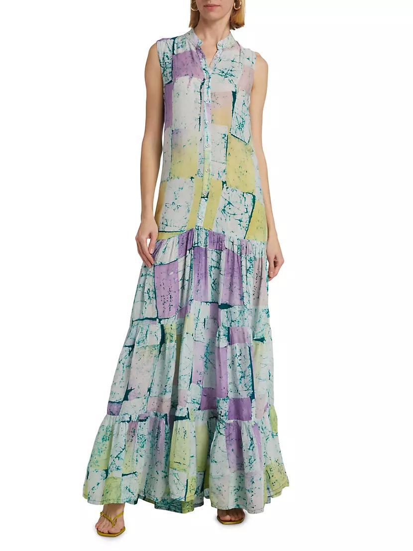 Folake Printed Sleeveless Maxi Shirtdress Product Image