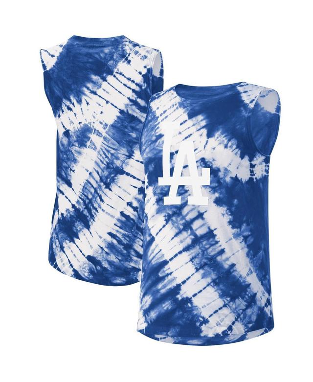 Womens Touch Royal Los Angeles Dodgers Money Ball Tie-Dye Tank Top Product Image