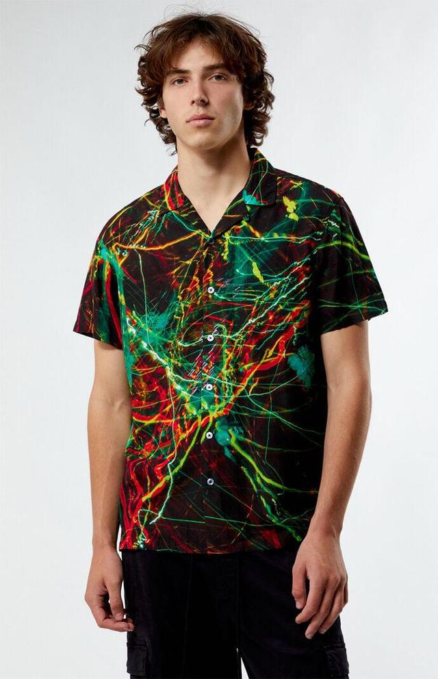 Mens Lasers Woven Camp Shirt - Product Image