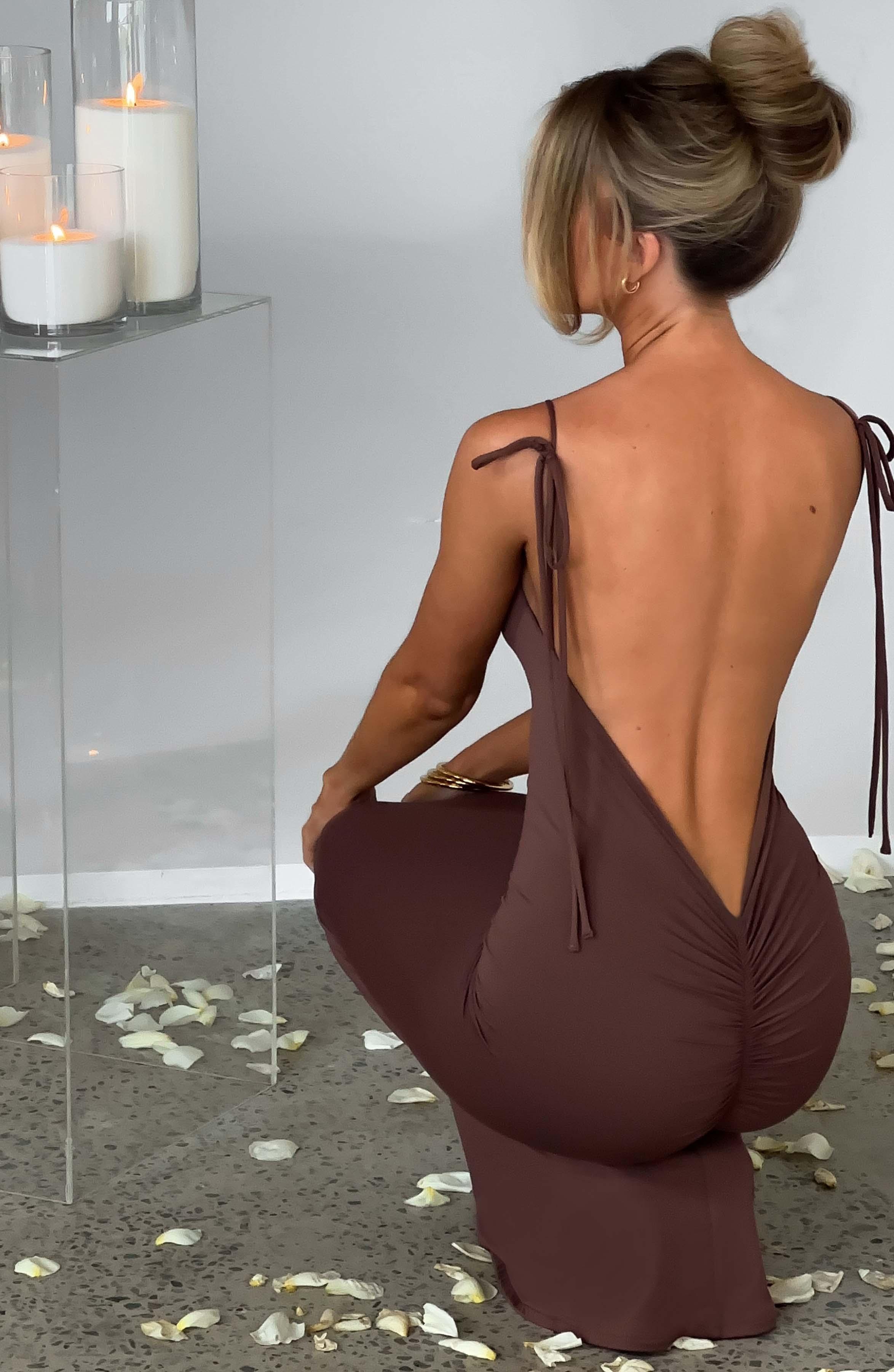 Sanya Maxi Dress - Chocolate Product Image