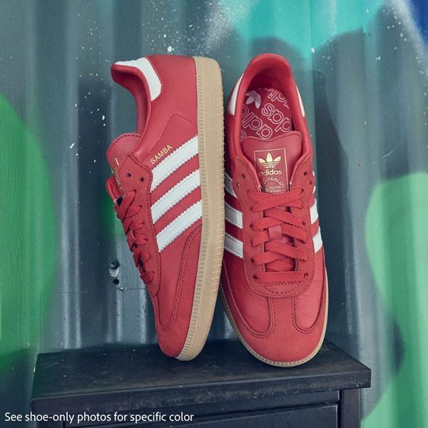 adidas Originals Womens adidas Originals Samba OG - Womens Shoes Better Scarlet/White/Gold Metallic Product Image