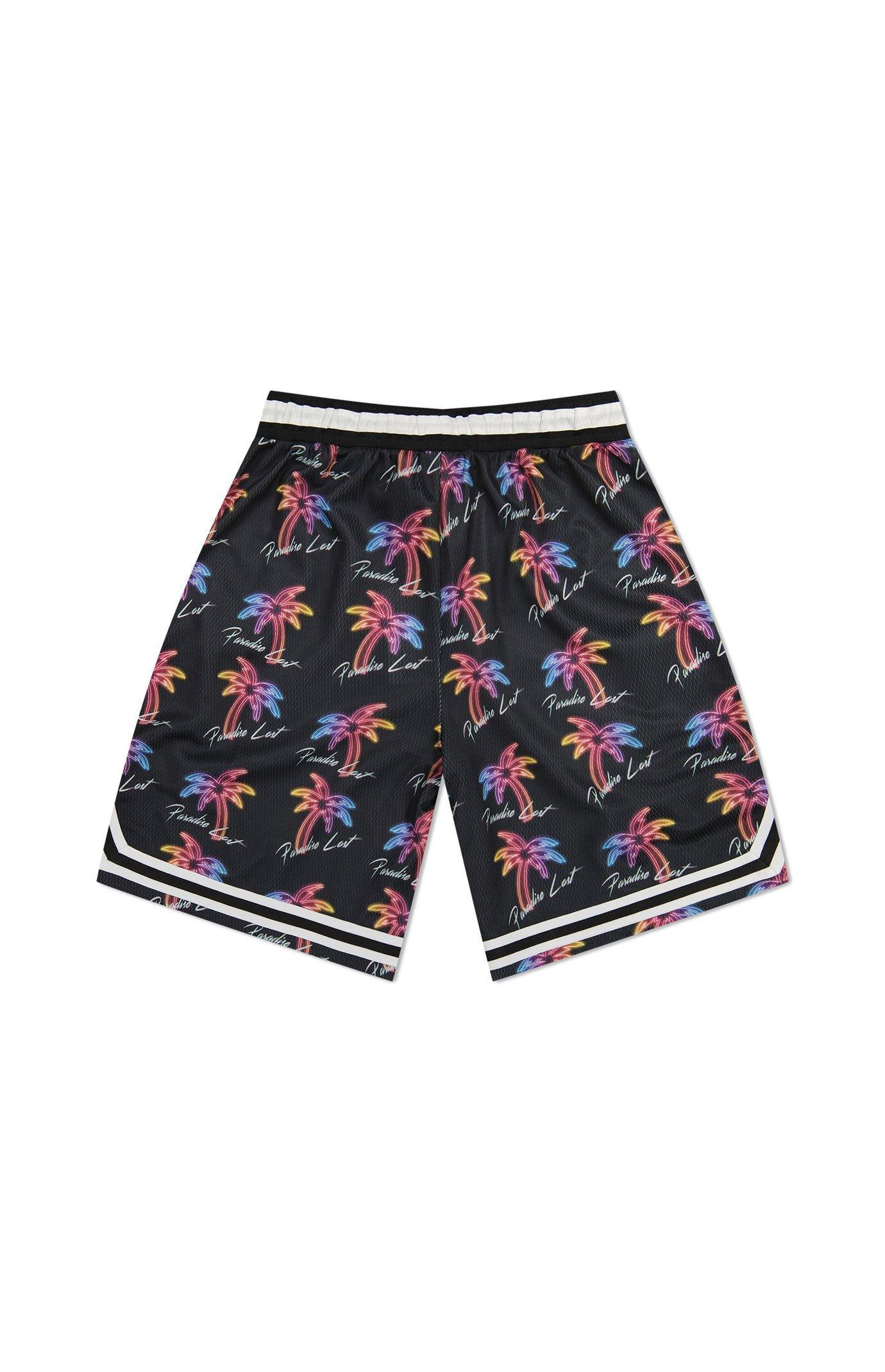 WeSC America Inc Men's Vapor Wave Palms AOP Basketball Shorts Product Image