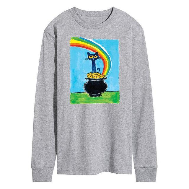 Mens Pete The Cat Pot Of Gold Tee Med Grey Product Image