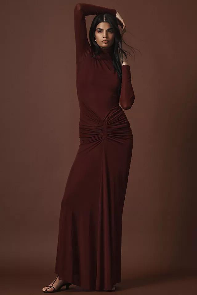 Ronny Kobo Scorpio Ruched Jersey Maxi Dress Product Image