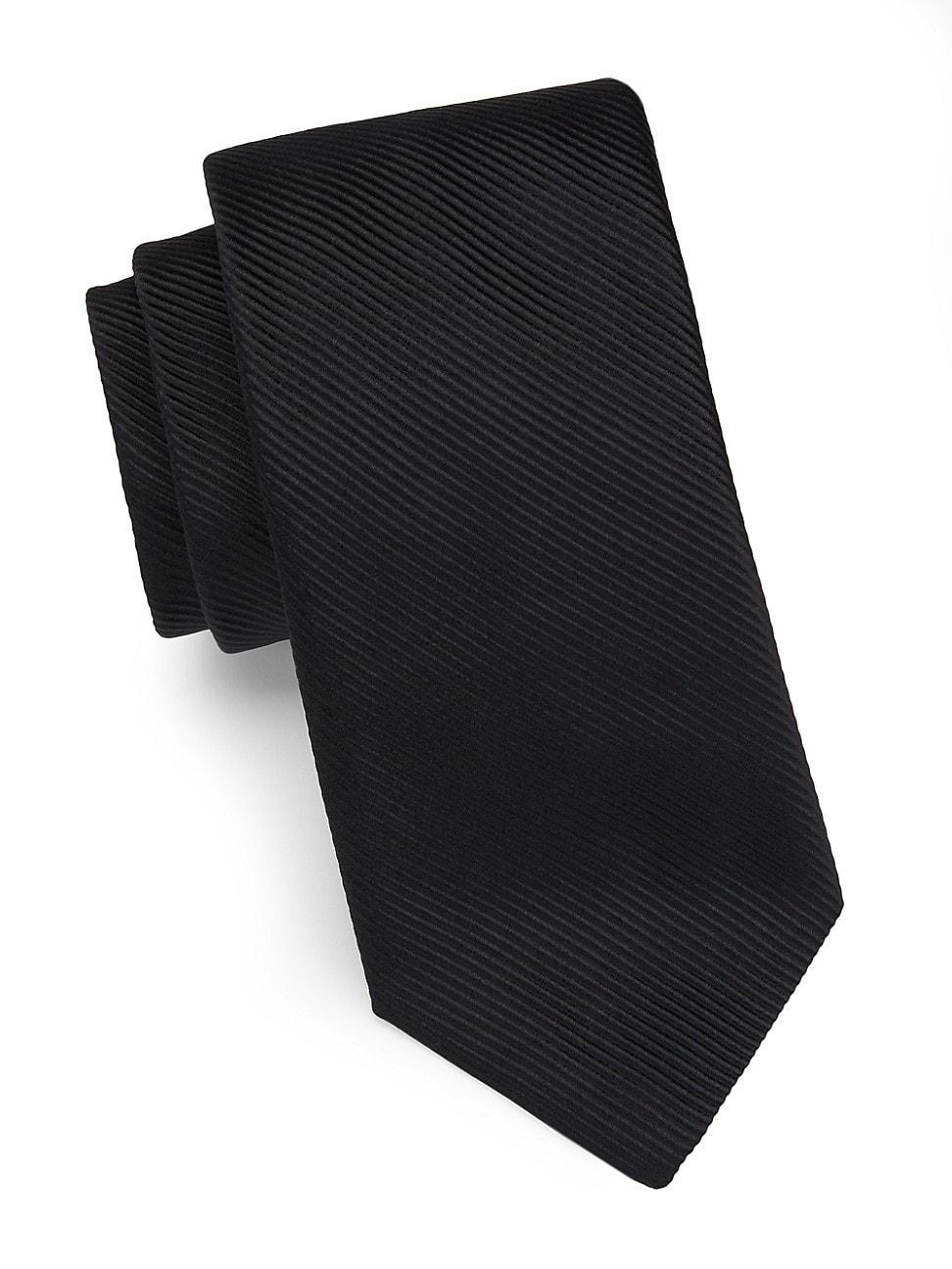 Mens Ribbed Silk-Blend Tie Product Image