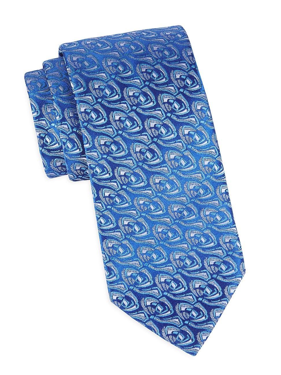 Mens Rose Jacquard Silk Tie Product Image