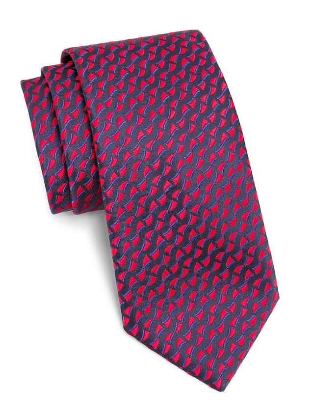 Mens Geometric Silk Tie Product Image