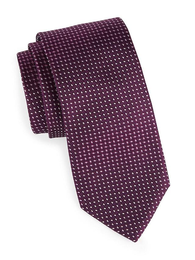 Mens Geometric Silk Tie Product Image