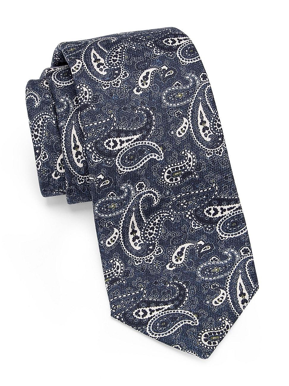 Mens Paisley Silk Tie Product Image