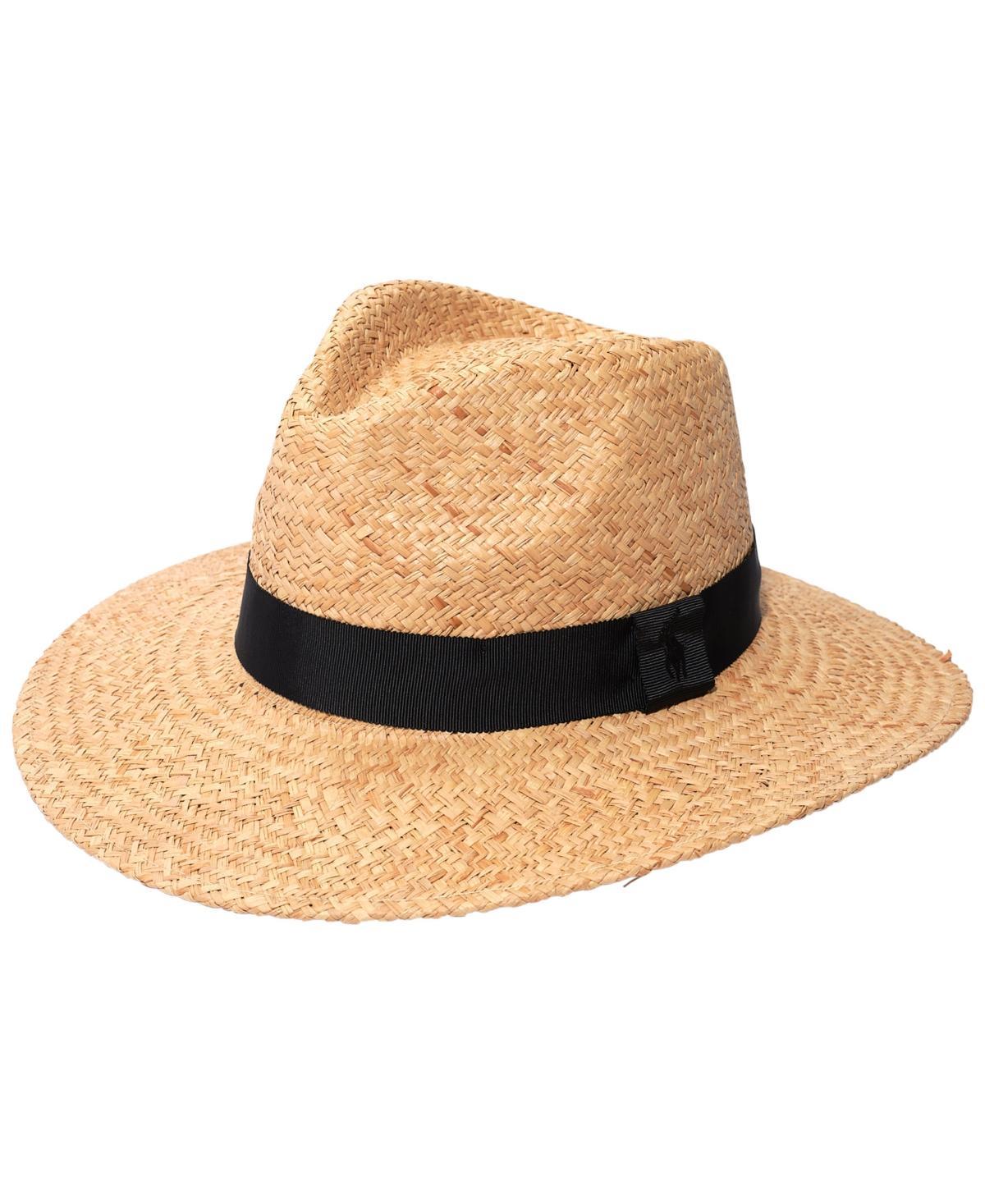 Men's Woven Raffia Fedora Hat with Band Product Image