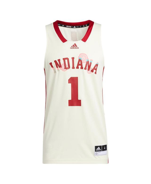 Mens adidas Cream Indiana Hoosiers Honoring Black Excellence Replica Basketball Jersey Product Image