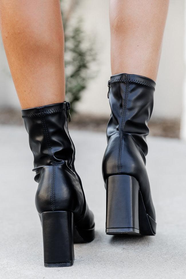 Candace Black Square Toe Bootie Product Image