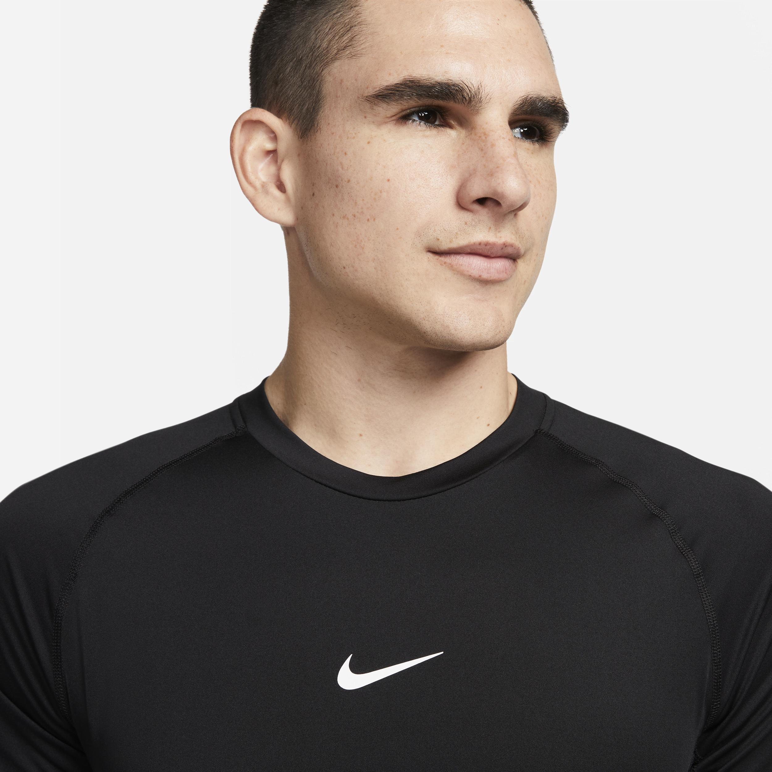 Nike Mens Nike Dri-FIT Slim Top Short Sleeve - Mens Black/White Product Image