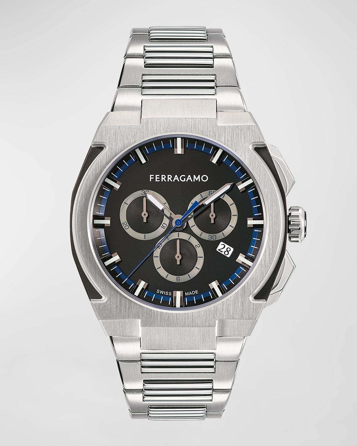 FERRAGAMO Supreme Chronograph Bracelet Watch, 43mm Product Image