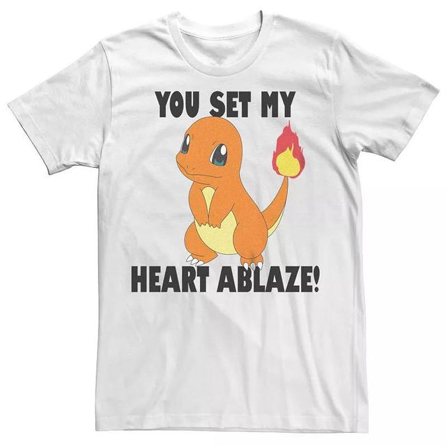 Mens Pokmon Charmander You Set My Heart Ablaze Tee Product Image