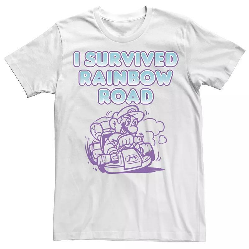 Mens Nintendo Mario Kart Survived Rainbow Road Tee Product Image