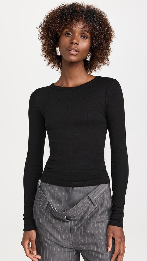 St. Agni Cotton Soft Rib Long Sleeve Top | Shopbop Product Image