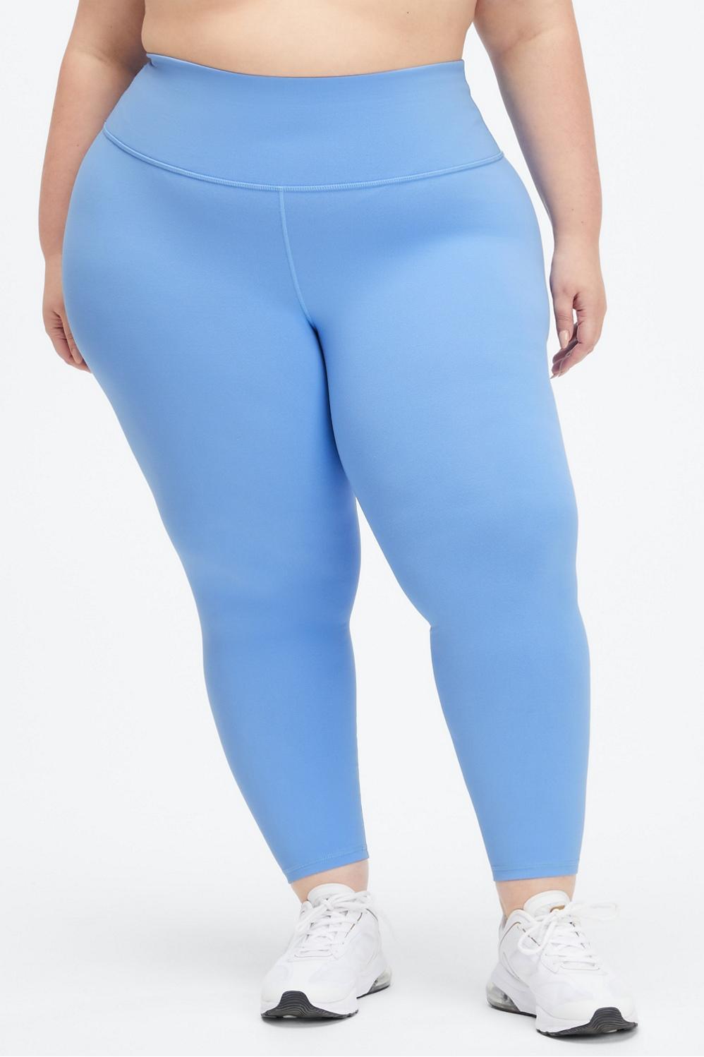 Fabletics Define High-Waisted 7/8 Legging Womens blue plus Size 3X Product Image