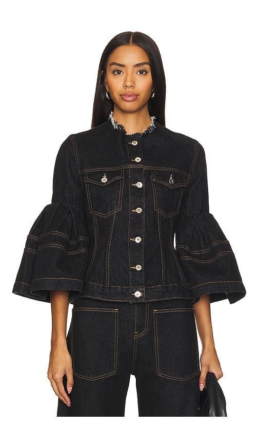 Black Denim Jacket Product Image